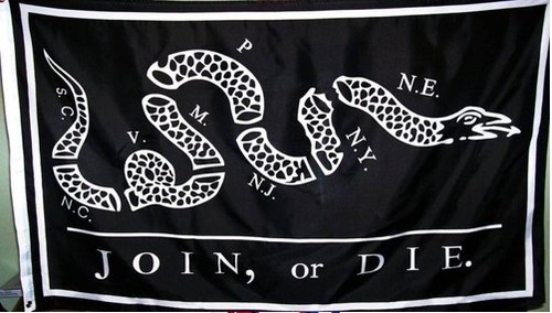Bandiera join die nera - or,