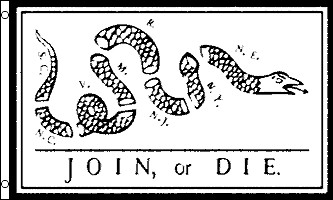 Drapeau join die franklin - join, or